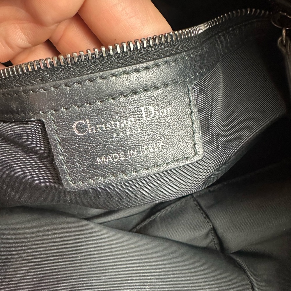Dior Black Quilted Handbag + Dior wallet - Picture 12 of 16